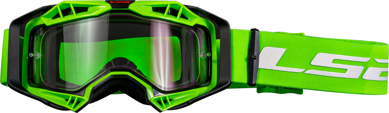 Маска кросова LS2 AURA Green Clear Lens