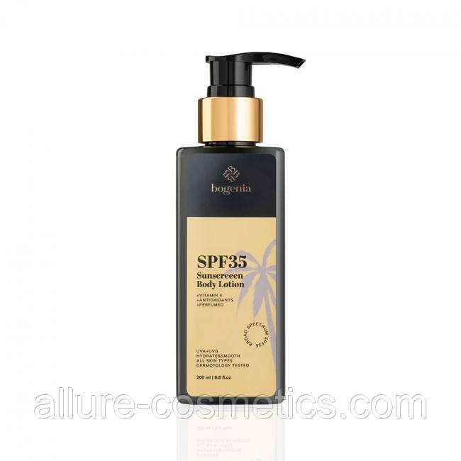 Сонцезахисний лосьон для тіла Sunscreen body lotion SPF35 Bogenia BG426 200мл