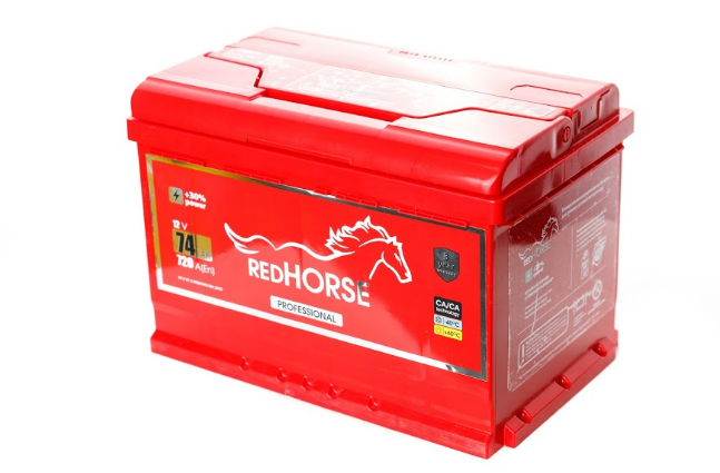 Акумулятор автомобільний RED HORSE 74 Ah (L+) (720А)