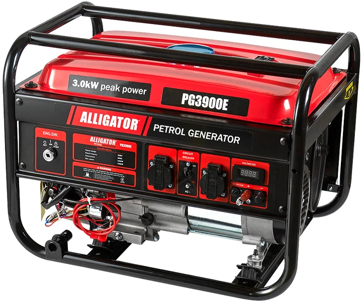 Генератор бензиновий Alligator PG3900E 3 кВт з електростарером