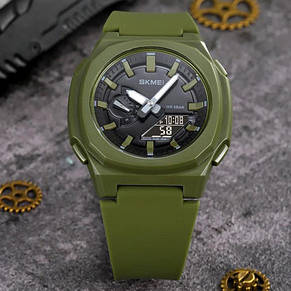 Годинник наручний SKMEI 2091AGBK, army green-black, фото 3