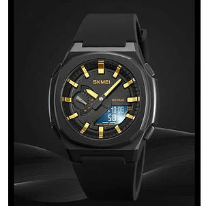 Годинник наручний SKMEI 2091BKGDWT, black/gold-white, фото 3