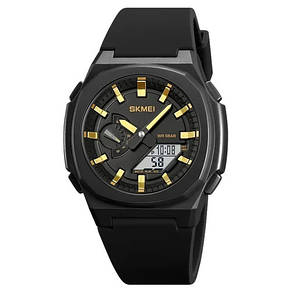 Годинник наручний SKMEI 2091BKGDWT, black/gold-white, фото 1
