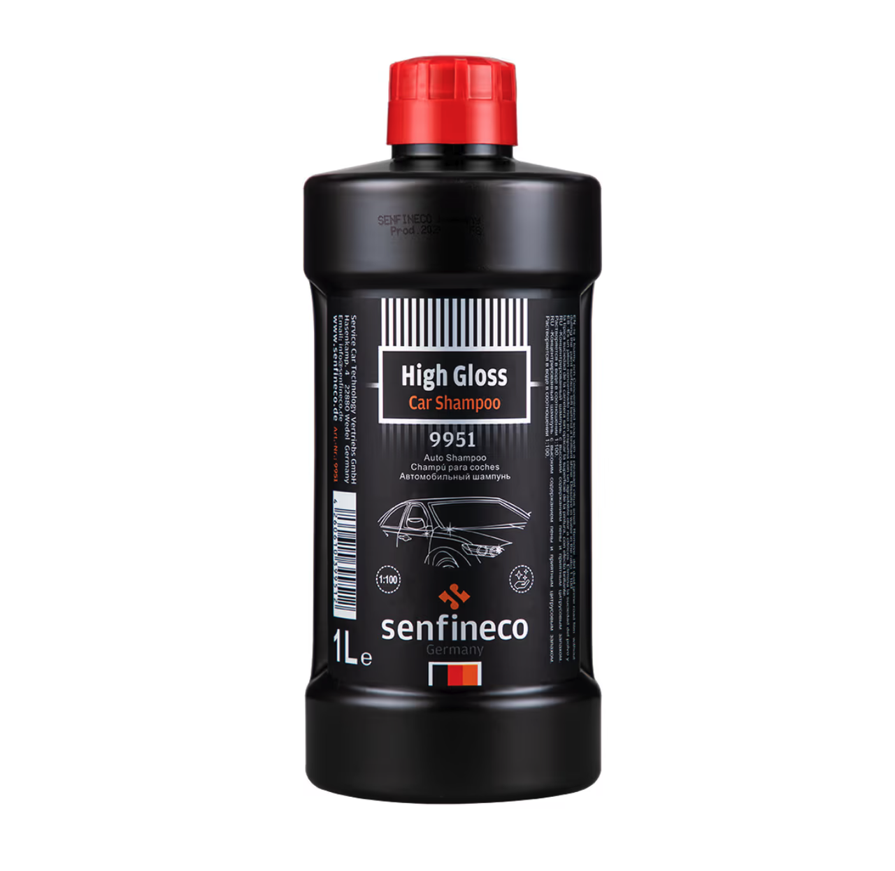 Шампунь для ручної мийки Senfineco 1000 мл Car Wash Shampoo 9951S