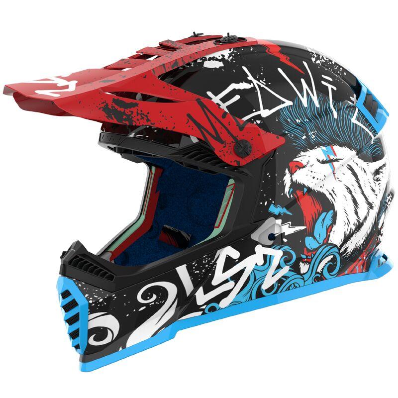 Мотошолом дитячий LS2 MX437 Fast II Mini Starmaw Black 06 YS