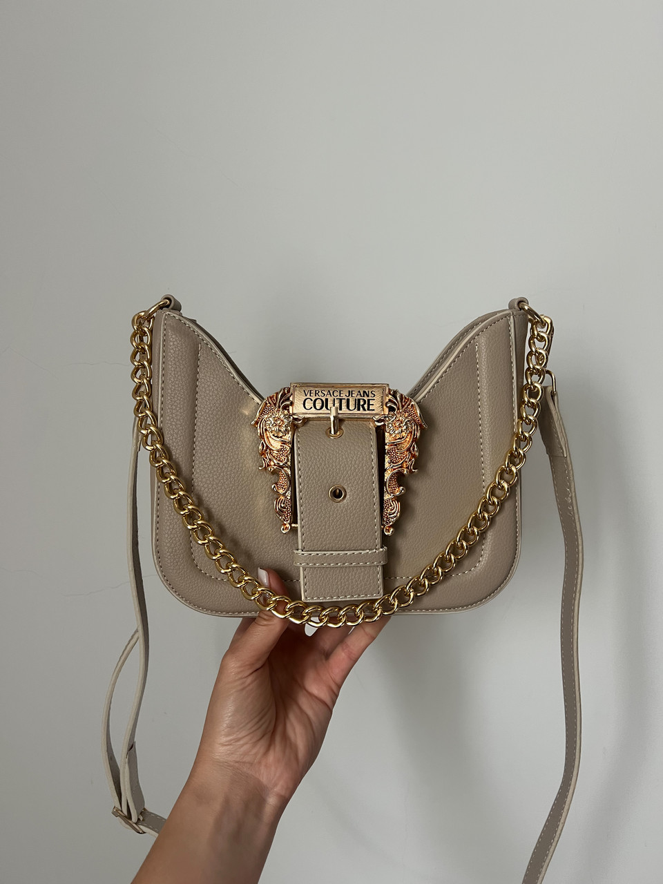 Жіноча брендова сумка Версаче / жіноча стильна сумочка на ремені, фото 1