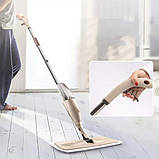 Швабра з розпилювачем Water Spray Mop, Швабра спрей з розпилювачем та ємністю для води. PX-507 Колір: бежевий, фото 4