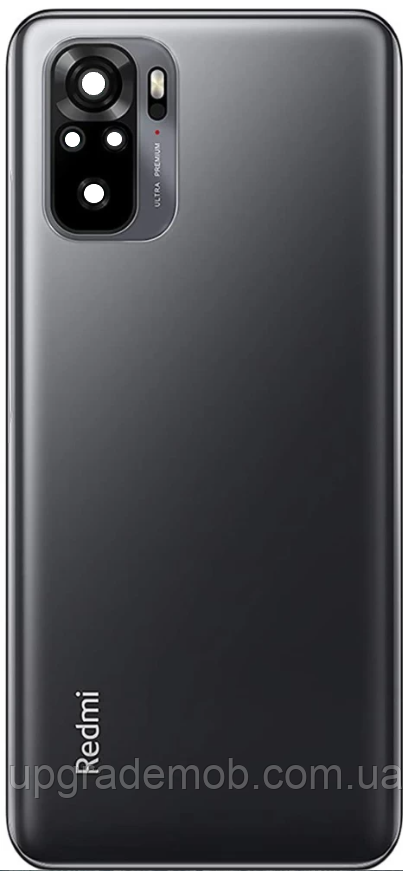 Задня кришка Xiaomi Redmi Note 10 /Redmi Note 10S сіра Shadow Black (Onyx Gray) оригінал + скло камери