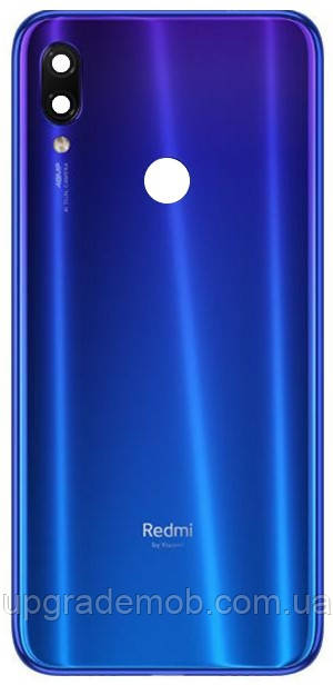 Задня кришка Xiaomi Redmi Note 7/Redmi Note 7 Pro синя оригінал + скло камери