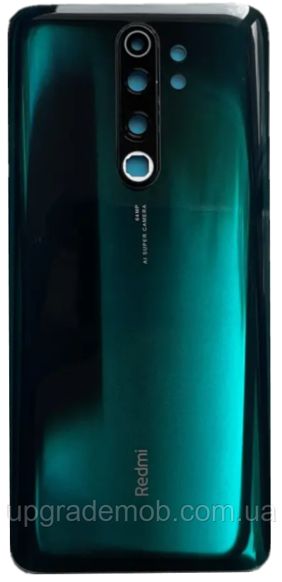 Задня кришка Xiaomi Redmi Note 8 Pro зелена оригінал + скло камери