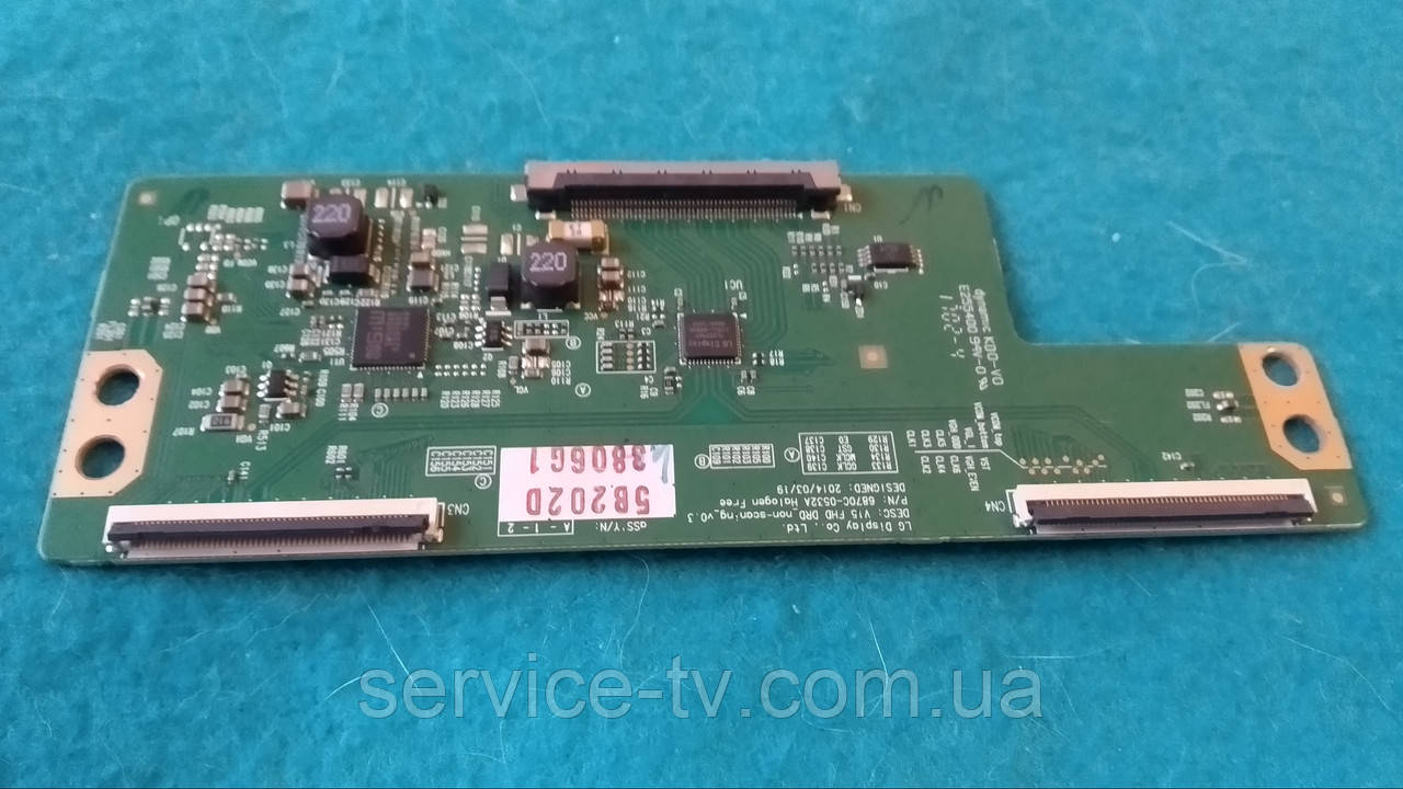 Плата Tcon 6870C-0532A от телевизора LG 43LH570V