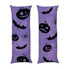 Дакімакура подушка-обіймашка «Pumpkins on the purple background»