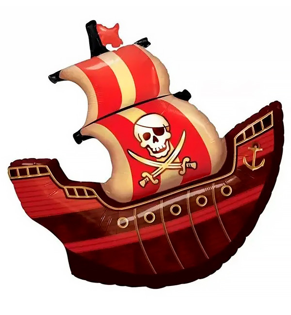 Повітряна кулька "Корабель піратів", розмір 74х68 см
