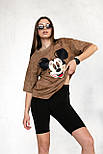 Жіночий спортивний комплект із шортами рубчик "Winsome" Норма та батал, фото 7