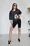 Жіночий спортивний комплект із шортами рубчик "Winsome" Норма та батал, фото 10