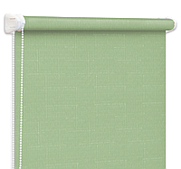 Роллеты на окна Рулонные шторы Жалюзи Однотонные Лен 2073 Мятный