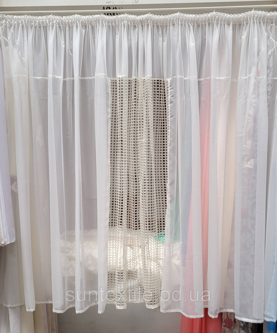 Тюль кухонна в розрізі, фото 1