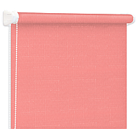 Ролеты на окна Рулонные шторы Жалюзи Однотонные Лен 1870 Розовый