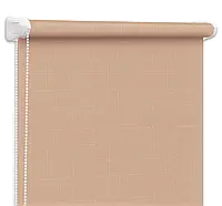 Роллеты на окна Рулонные шторы Жалюзи Однотонные Лен 814 Латте