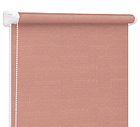 Ролеты на окна Рулонные шторы Жалюзи Однотонные Лен 812 Пудровый
