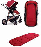 Матрацик - вкладка в коляску Червоний, фото 2