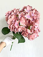 Штучна  гортензія . Декоративний  букет гортензії ( персиковий 48 см), фото 7