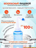 Neti Pot чайник для промивання носа сіллю в домашніх умовах зозуля іригатор неті пот від гаймориту аспіратор для дітей та дорослих, фото 6
