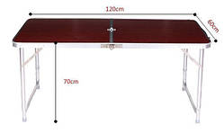 Стіл для пікніка ПОСИЛЕНИЙ + 4 стільці (Валіза)