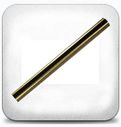 Труба гладка 1,6 м д. 25мм антик