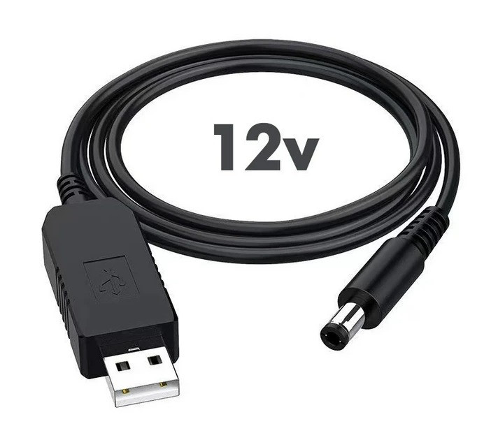 Кабель для роутера від повербанка з перетворювачем на 12V