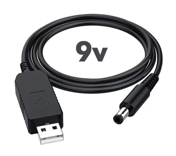 Кабель для роутера від повербанка з перетворювачем на 9V