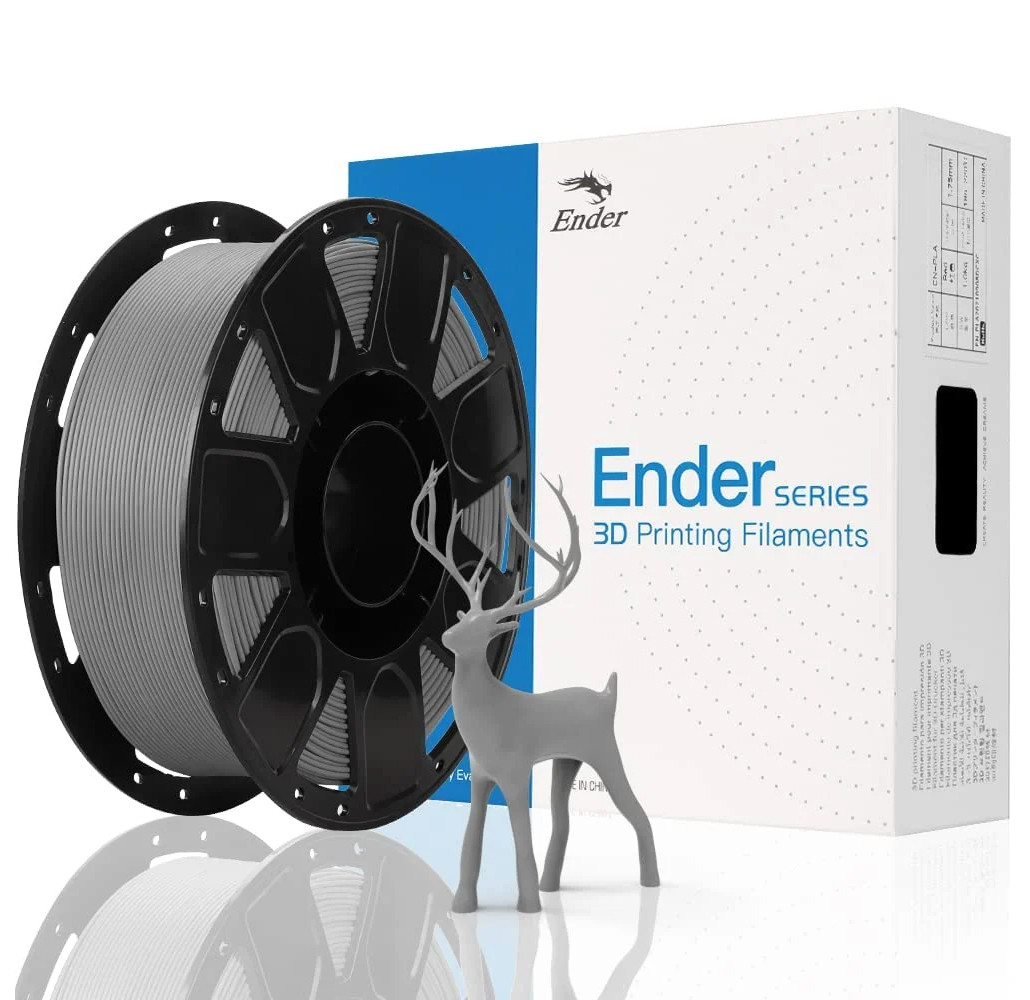 Ender-PLA Creality для 3D-принтера 1.75 мм 1 кг Сірий, фото 1