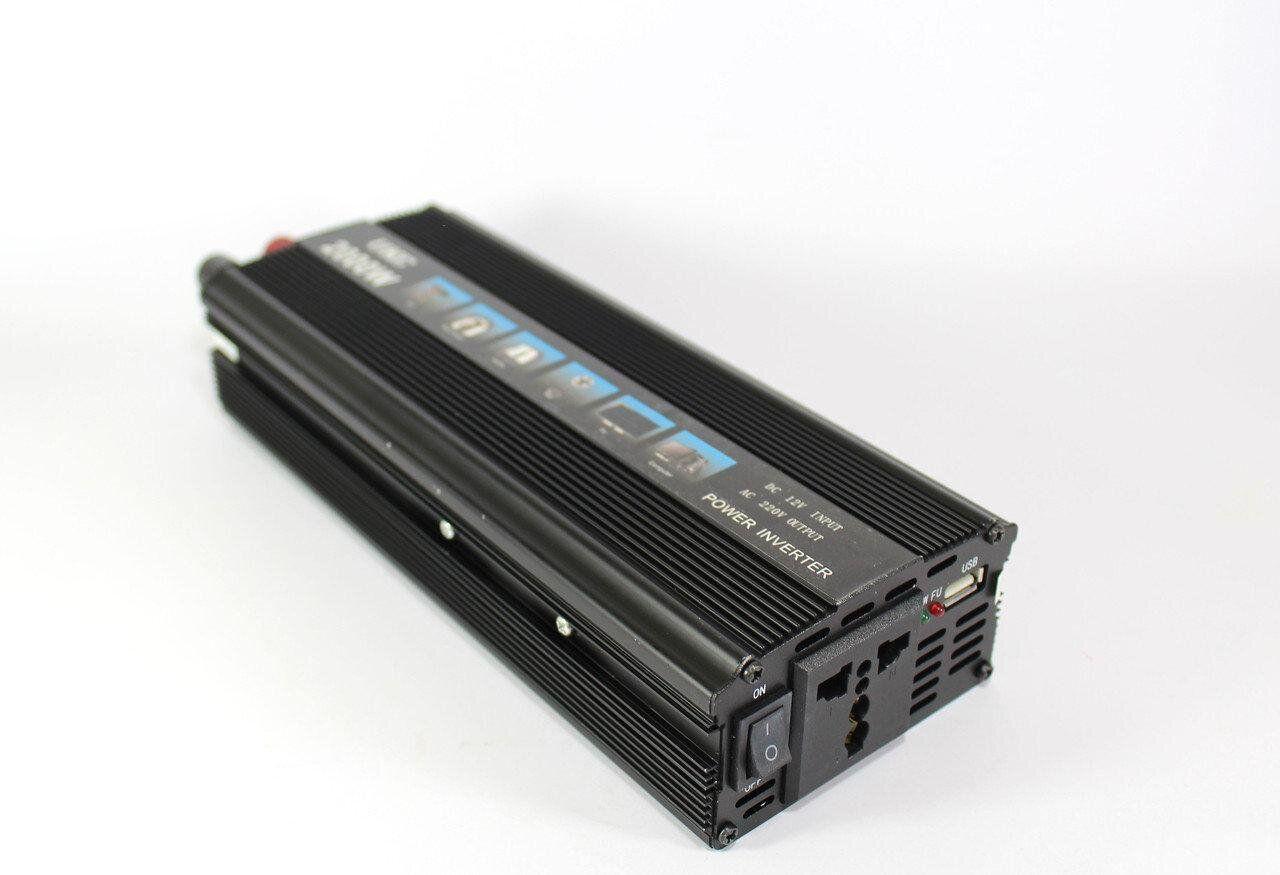 Інвертор перетворювач напруги Ukc AC/DC 1000W 12 V Ssk 193784
