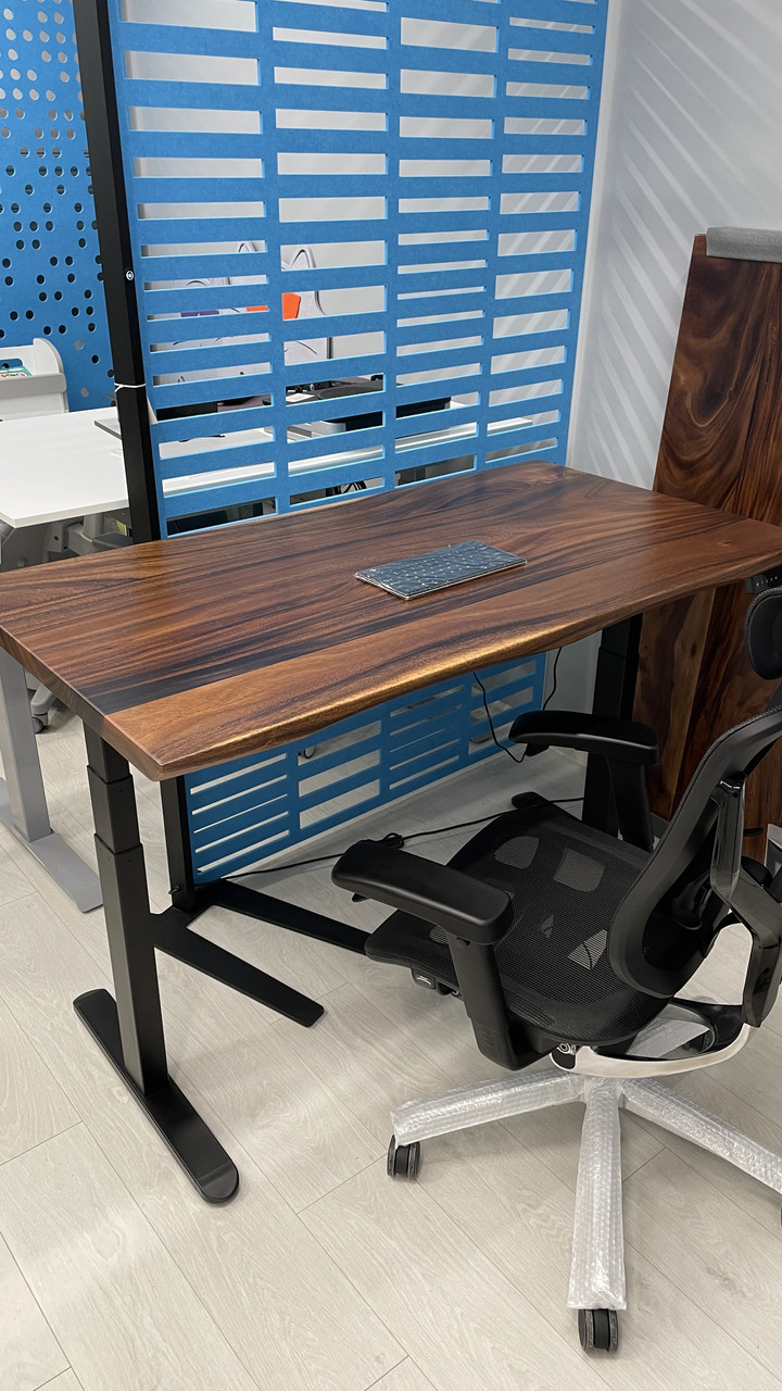 Стільниця матова "живий край" Горіх південноамериканський Live цільноламельний, 1400*750*40 мм, фото 1