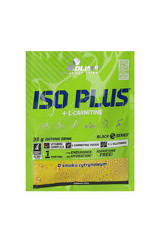 Iso Plus+ L-Carnitine 35g sachet (лимон) 35g (ID#2241168759), цена: 56 ...