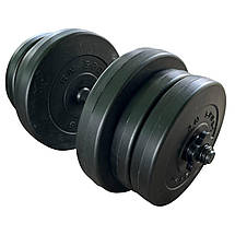 Гантель розбірний композитний 20 кг – 1 шт, Україна, фото 2