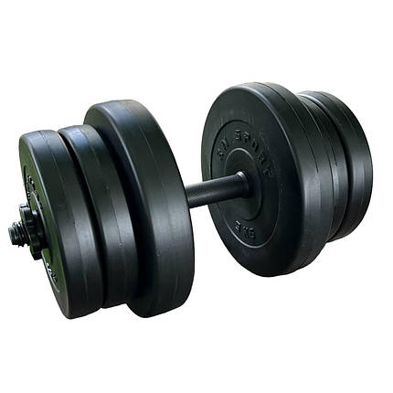 Гантель розбірний композитний 20 кг – 1 шт, Україна, фото 1