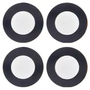 Скло камери для iPhone 14, iPhone 14 Plus, чорне, без рамки, комплект 2 шт.