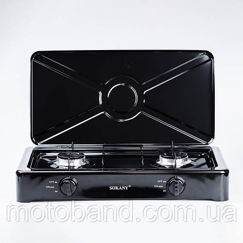 Газовая плита двухконфорочная настольная Sokany плитка переносная ...