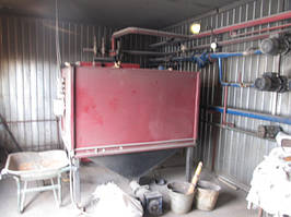 Блочная котельная  на твердом топливе 100 кВт  топливо-щепа г.Лозовая 4