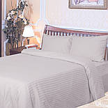 Постільна білизна двоспальний страйп сатин Ярослав диз.№04 сіро-беж, фото 3