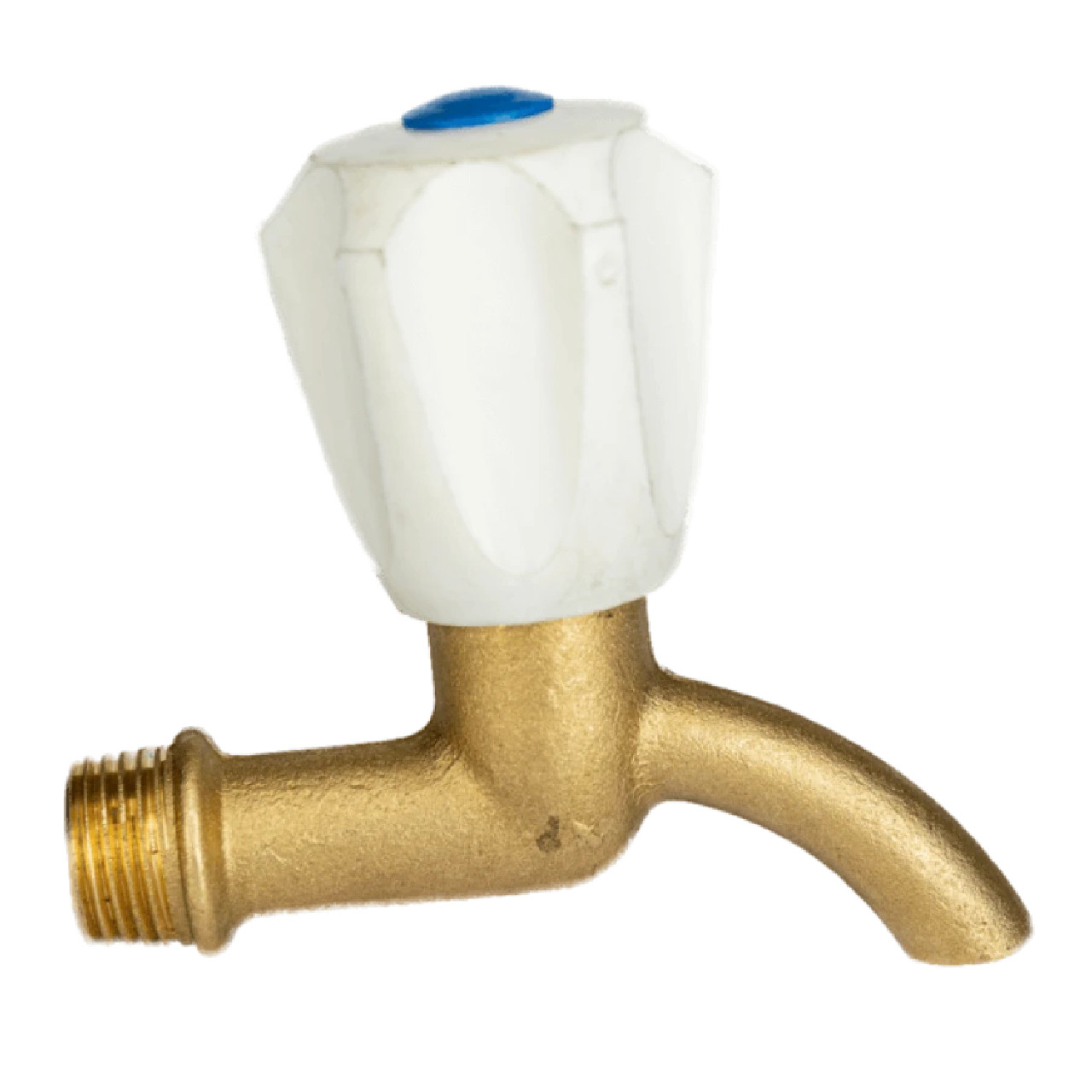 Кран вентильний водорозбірний латунний 1/2″ НР ливарний Б2401А, фото 1