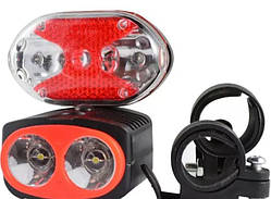 Набір Велосипедних Ліхтарів: Стоп+фара (5+2 діоди), пластик ORG