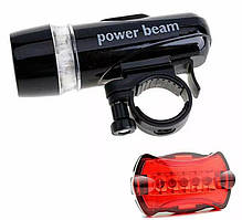 Набір Велосипедних Ліхтарів: Стоп+фара (5+5 діодів), пластик ORG