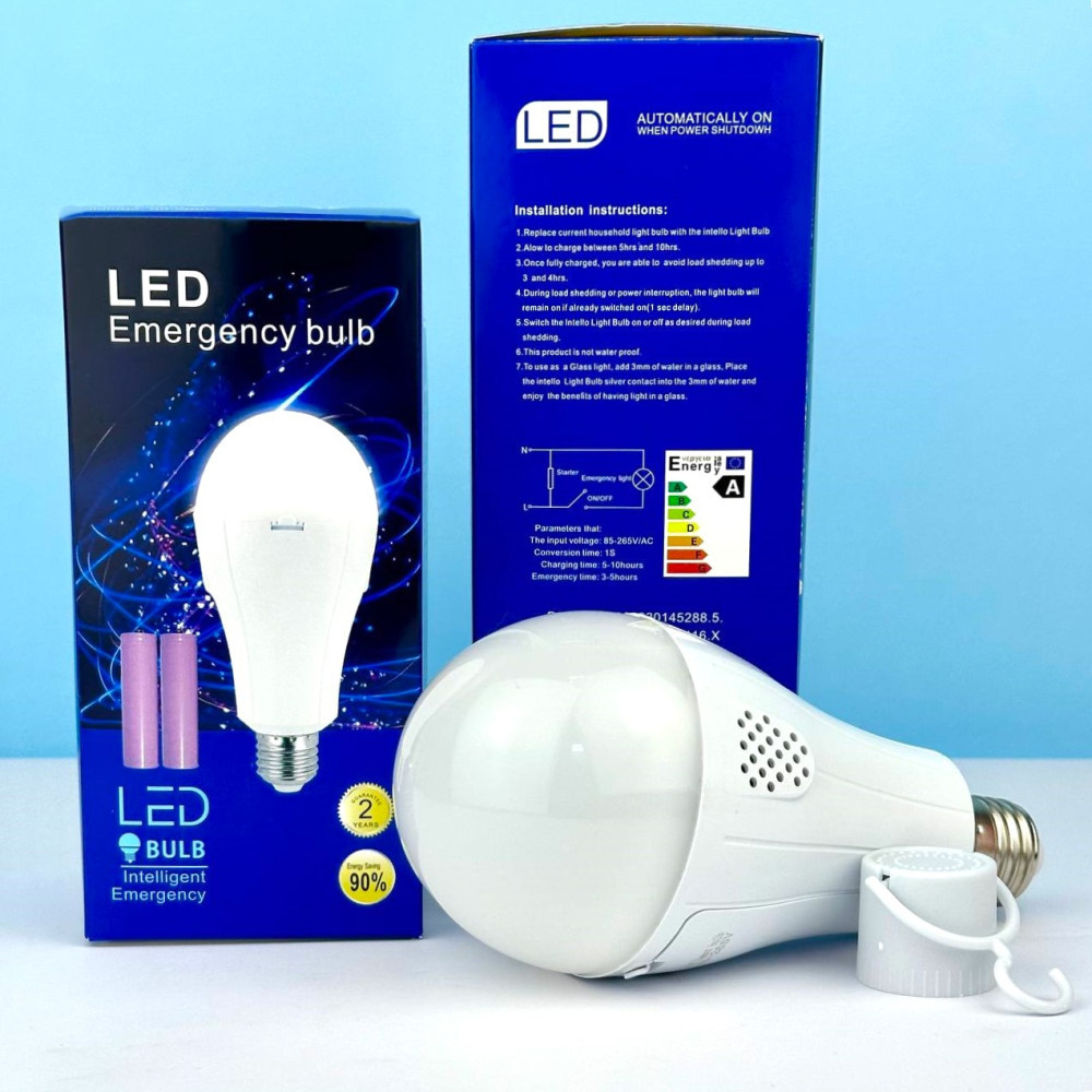 Світлодіодна лампа/ Кемпінг LED Bulb 20W E27 з акумулятором