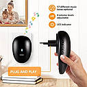 Бездротовий дверний дзвінок IP55 KERUI M521_2 black з 2 кнопками виклику. Чорний, фото 7