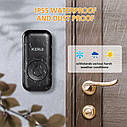Бездротовий дверний дзвінок IP55 KERUI M521_2 black з 2 кнопками виклику. Чорний, фото 8