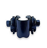 Кріплення сідла велосипеда чорне метал, фото 2