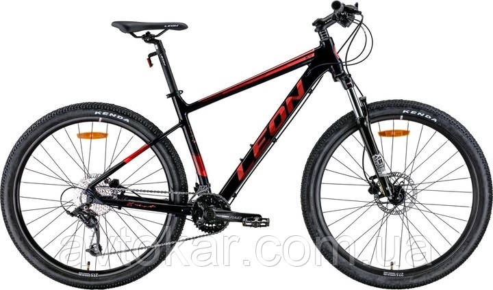 Велосипед AL 27.5" Leon XC-70 AM Hydraulic lock out HDD- рама-20" чорний з червоним (м) 2022 ORG