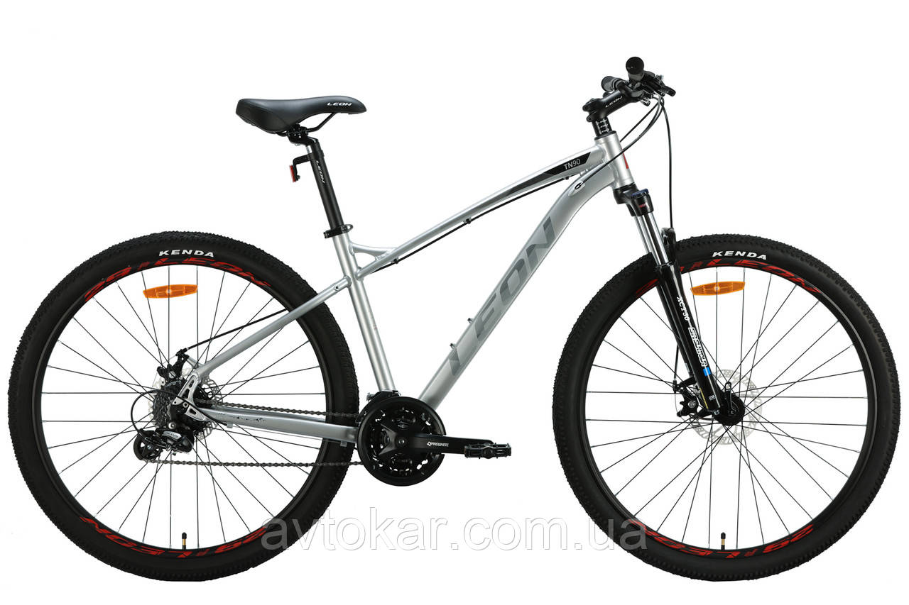Велосипед алюміній 29" Leon TN-90 AM Hydraulic lock out DD рама-20" сіро-чорний з червоним 2024 ORG